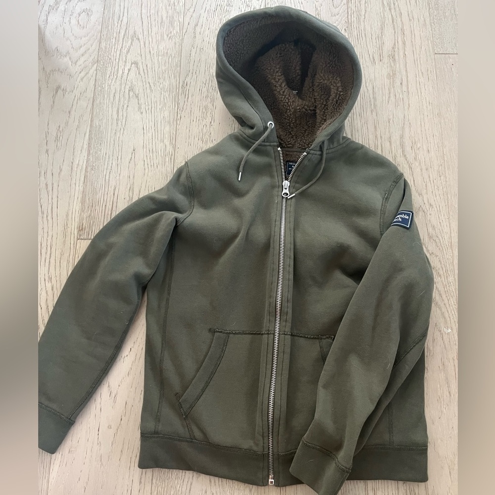 Men’s Abercrombie Sherpa zip up sweatshirt